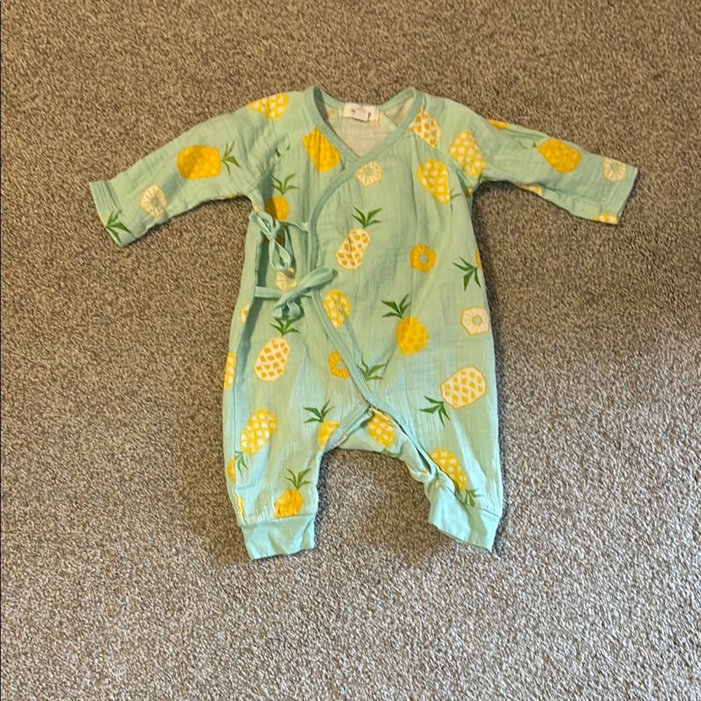 Pineapple Print Kids One Piece
